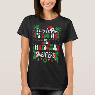 Camiseta Suores De Natal Muito Feios E Quentes Doces Engraç