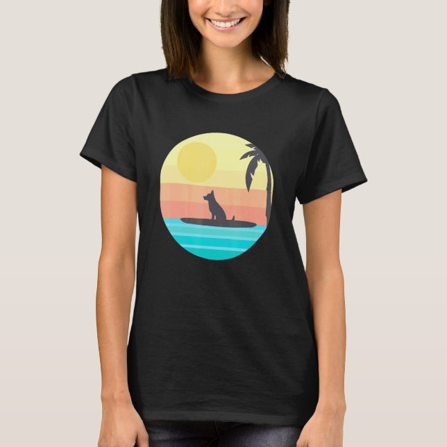 Camiseta Sup Dog Paddle Conselho German shepherd Cachorro S (Frente)