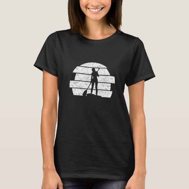Camiseta SUP Girl Stand Up Paddle Board Water Sports Stand  (Frente)