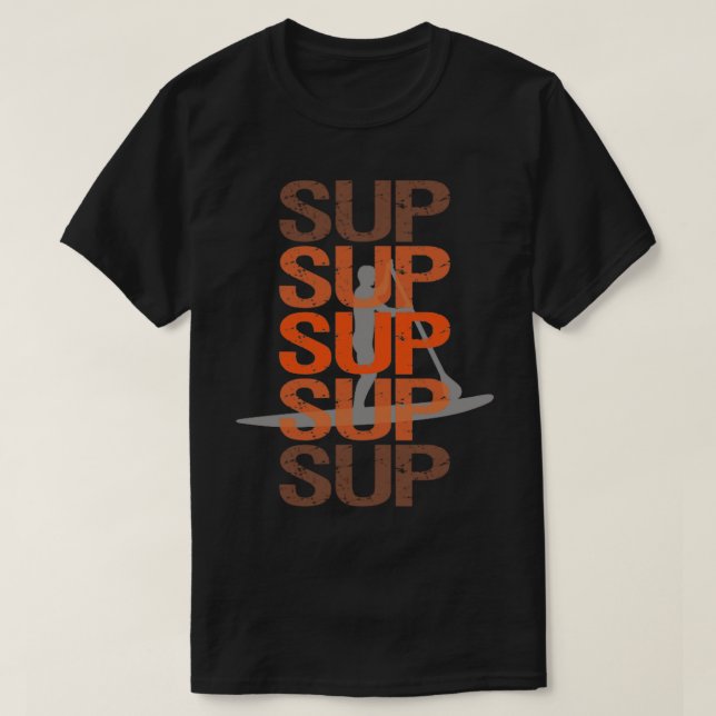 Camiseta Sup Levante-se remando (Frente do Design)