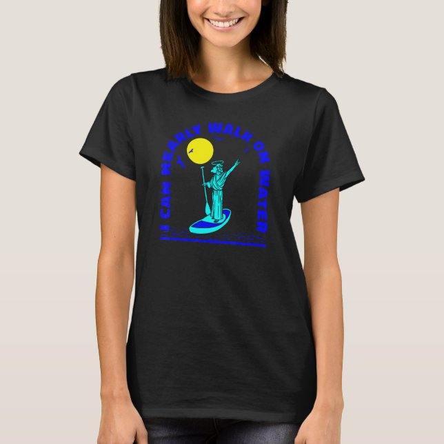 Camiseta Sup Surfing Stand Up Paddleboard Surf Su (Frente)