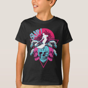 Camiseta Sup Surfing Vaporwave Remando Supboard Stand Up P