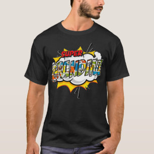 Camiseta Super Avó Estilo De Quadrinha Presente Para Superi