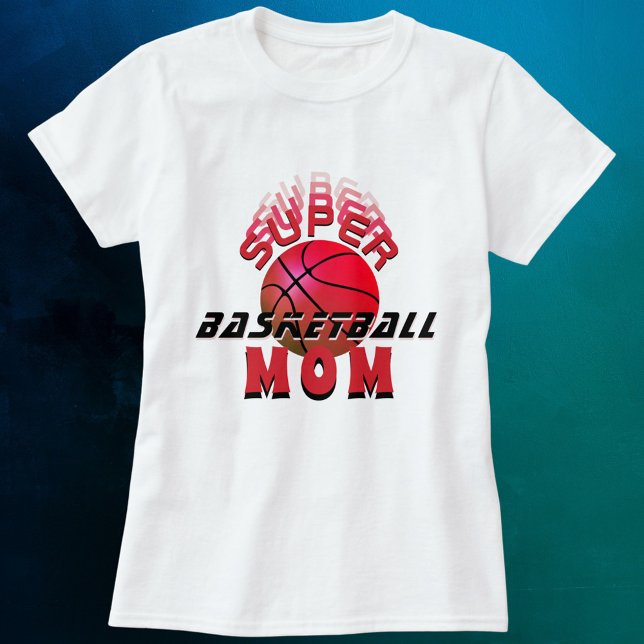 Camiseta Super Basquete Mãe Esportiva Dia da Mãe (Criador carregado)