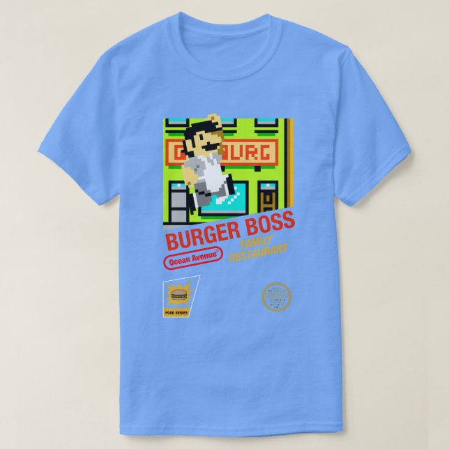 Camiseta Super Burger Boss (Frente do Design)