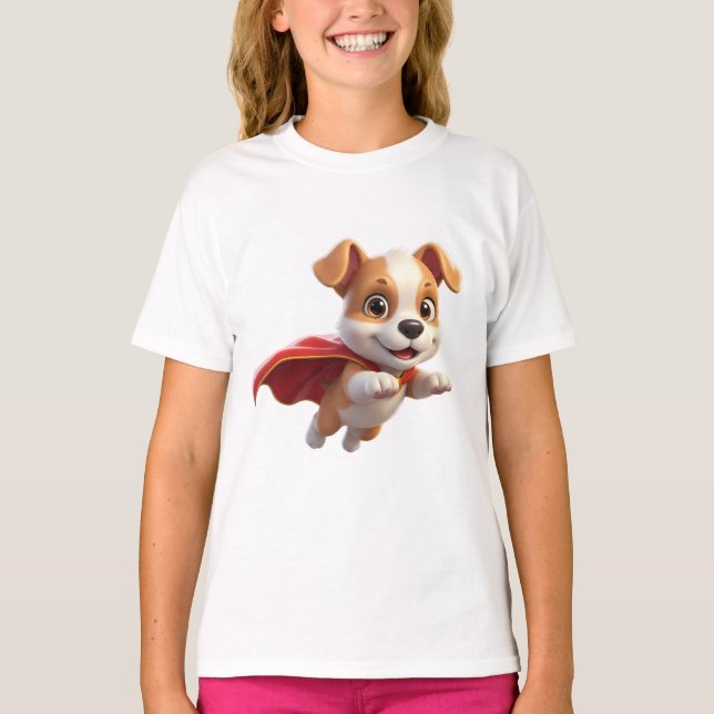 Camiseta Super Cachorro 3D (Frente)