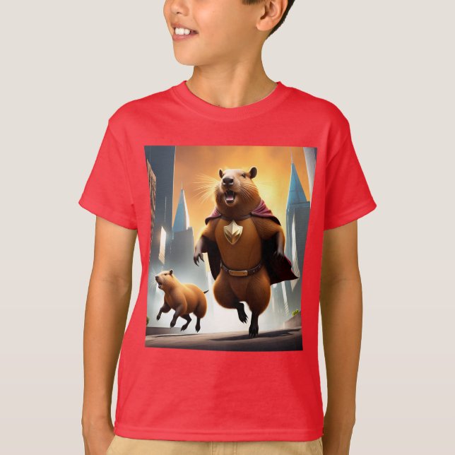 Camiseta Super Cappy e ponteiro lateral (Frente)