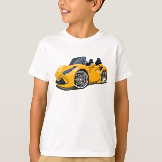 Camiseta Super carro de desenho animado (Frente)
