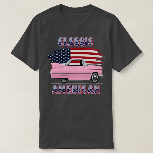 Camiseta Super Carro Vintage Americano (Frente do Design)