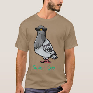 Camiseta Super Coo A Cool Pigeon Design 1
