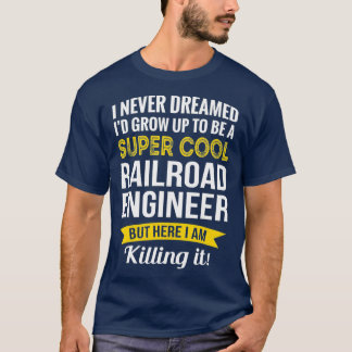 Camiseta Super Cool Railroad Engineer Tshirt Gifts Funny