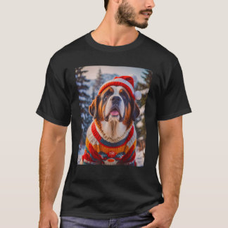 Camiseta super cute dogs fashion victims Saint Bernard Chri