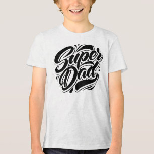 Camiseta Super Dad Hero Tipografia Design-67888