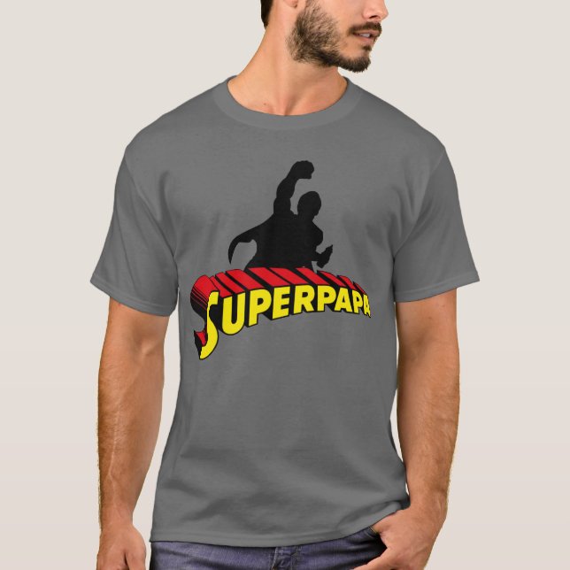 Camiseta Super Dad. Super Papa. Súper Papá (Frente)