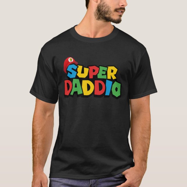 Camiseta Super Daddio para melhor pai (Frente)