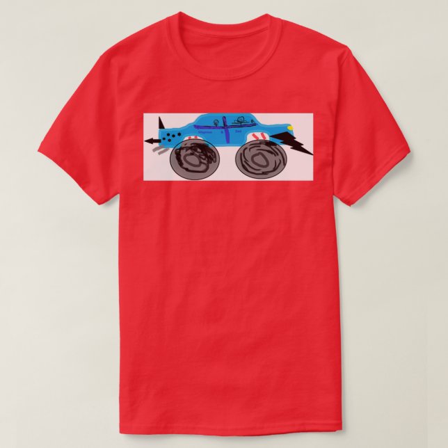 Camiseta super doce caminhão monstro (Frente do Design)