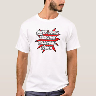 Camiseta Super Duper Incrível Treinador em Voleibol