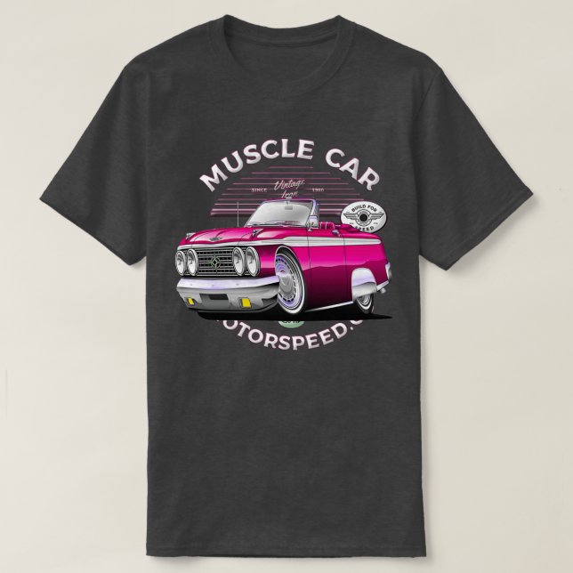 Camiseta Super Esporte Americano Super Carro Gasser Low Rid (Frente do Design)