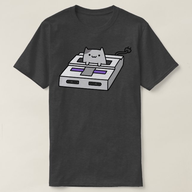 Camiseta Super Game Cat (Frente do Design)
