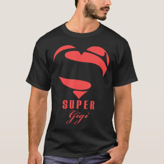 Camiseta Super Gigi Superherói T Shirt Presente Mãe Pai Da