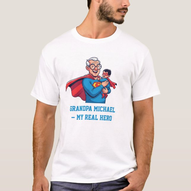 Camiseta Super Grandpa T-Shirt (Frente)