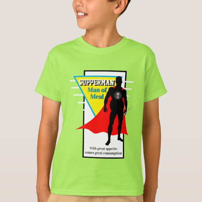 Camiseta Super Hero SUPPERMAN MAN DE FARINHA (Frente)