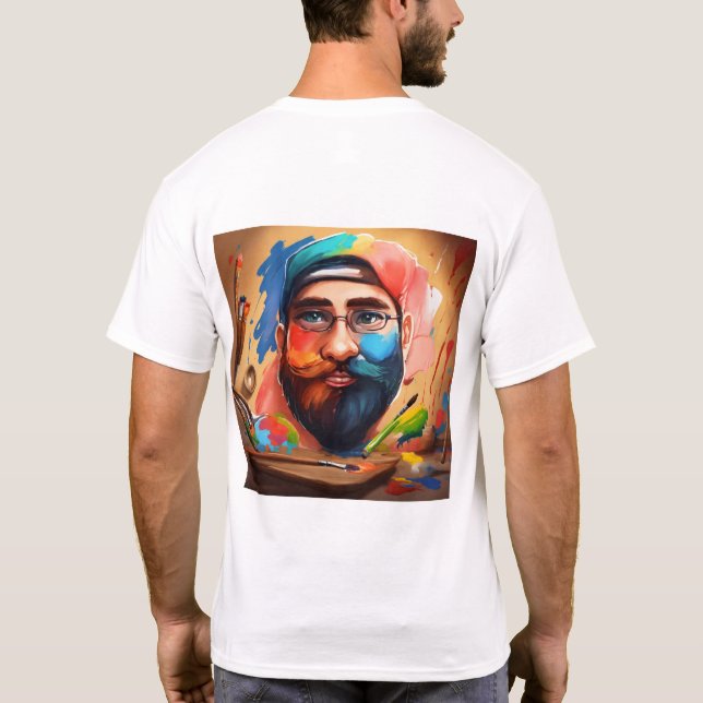 Camiseta Super Herói com Olhos Marrons (Verso)