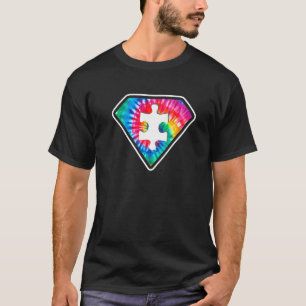 Camiseta Super-herói Conscientização do Autismo Mães de Aut