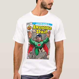 Camiseta Super-herói customizável do estilo cómico