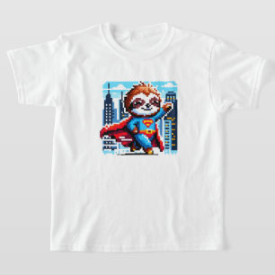 Camiseta Super-herói da cidade - Pixel Art Urban Hero