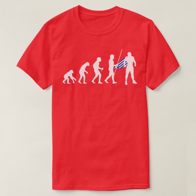 Camiseta Super-herói da Evolução Grega (Frente do Design)