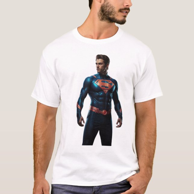 Camiseta Super-herói de projeção (Frente)