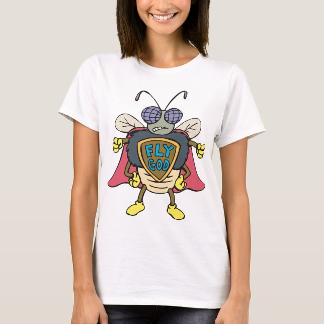 Camiseta Super-Herói Deus Voador Personagem Inseto Voador (Frente)