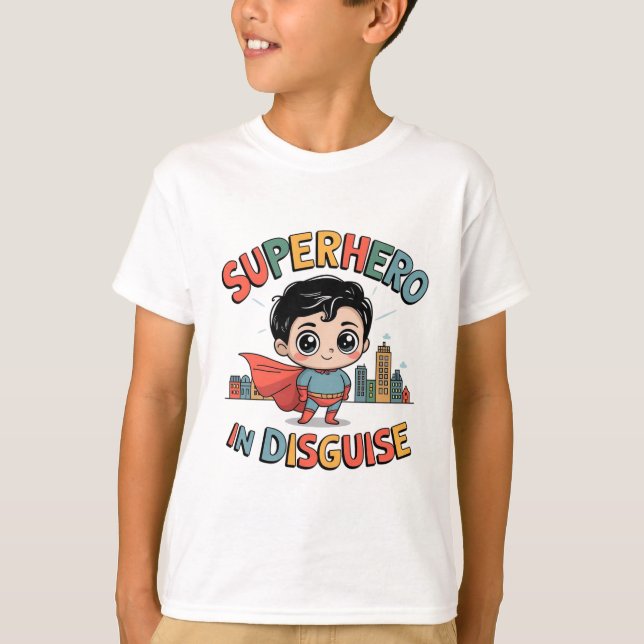 Camiseta Super-herói disfarçado (Frente)