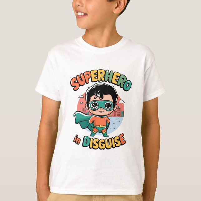 Camiseta Super-herói disfarçado (Frente)
