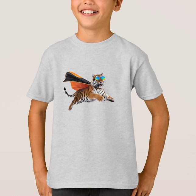 Camiseta Super-herói do Tiger (Frente)