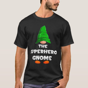 Camiseta Super Herói Gnomo Matching Family Group Natal Pa