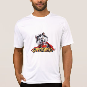 Camiseta Super-Heroi Husky: Conheça o Super Cachorro!"