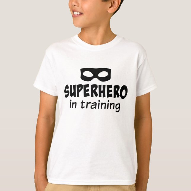 Camiseta Super-herói no treinamento (Frente)