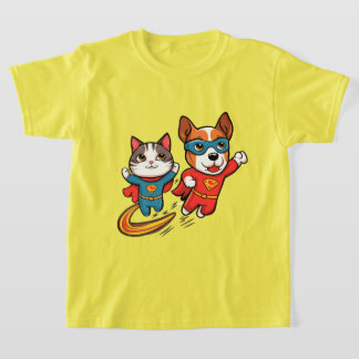 Camiseta Super Herói Pets Kids
