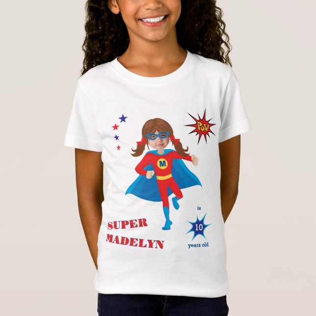 Camiseta Super-herói Sensacional Birthday Fantástico (Frente)