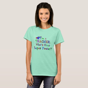 Camiseta Super-herói/super poder do professor