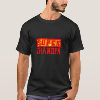 Camiseta Super-herói Super Vovô Engraçado Vovô Tee Padre