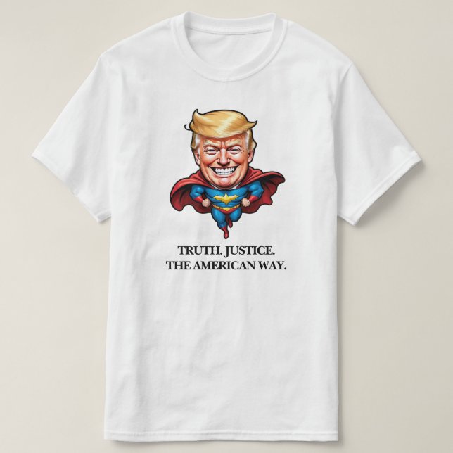 Camiseta Super Herói Trump (Frente do Design)