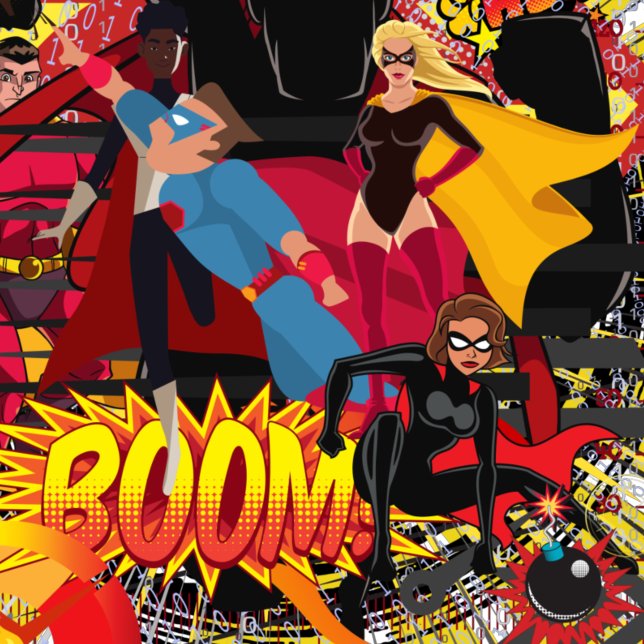 Camiseta Super-heróis (Criador carregado)