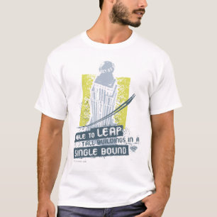 Camiseta Super-Homem Capaz de Saltar Edifícios Altos