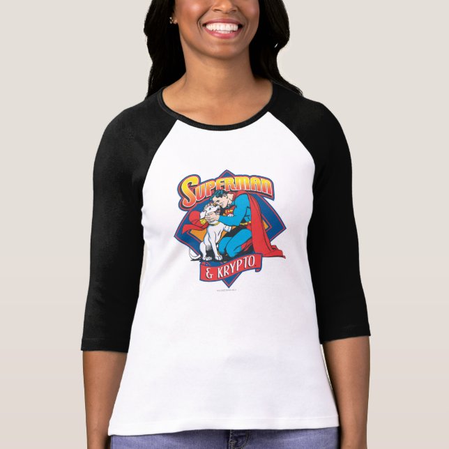 Camiseta Super-homem com Krypto (Frente)
