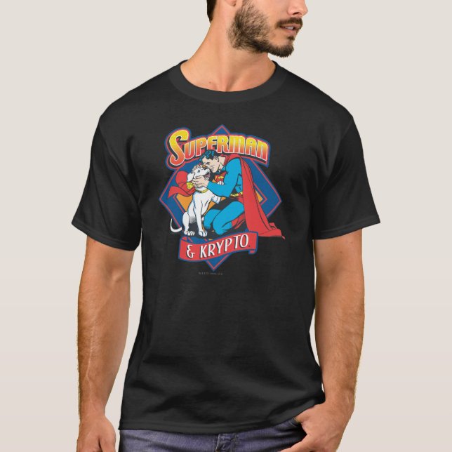 Camiseta Super-homem com Krypto (Frente)