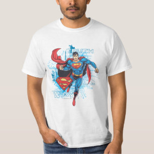 Camiseta Super-homem com logotipo