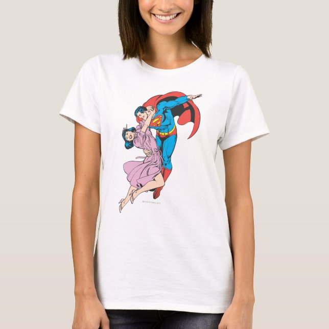 Camiseta Super-Homem e Lois a Rosa (Frente)